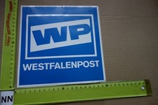 Alter Aufkleber Zeitung Zeitschrift Magazin Nachrichten WP WESTFALENPOST (NB)