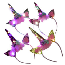 Leuchtender Einhorn-Haarreif