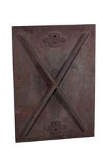 1 x alte Schachtabdeckung Guss massiv vor 1945 / 60cm x 85,5cm