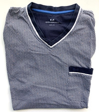Götzburg Schlafanzug , Langarm , lange Hose dunkelblau ( marine ) Gr. L ( 52)