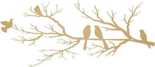 Metall vögel wanddeko - vögel,
