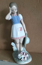 Seltene Lladro Figur "Mädchen mit Blumen"