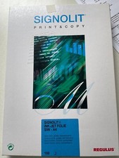 94 Stück Signolit Ink-Jet Folie SIW A4 opak-weiß glossy selbstklebend Org/Neu