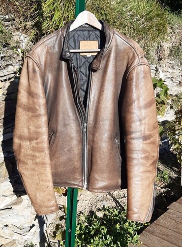 Herren lederjacke bikerjacke - herren,