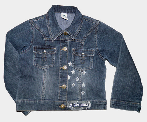 Top mädchen jeans - top, jeans-jacke