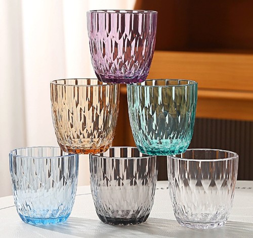 6er set bunte trinkgläser - bunte,
