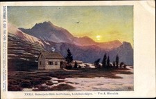 Künstler Ak Hlavacek, A., Pettnau in Tirol, Kaiserjoch-Hütte,... - 3330877
