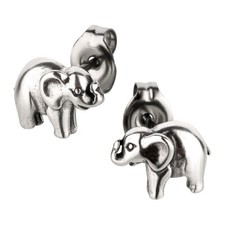 Ohrstecker Elefant Ohrring aus Sterling Silber für Kinder Damen und Herren