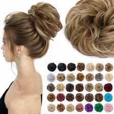 Wie Echthaar Gewellt Messy Dutt Haarverlängerung Haargummi Wrap on Bun Haarteile