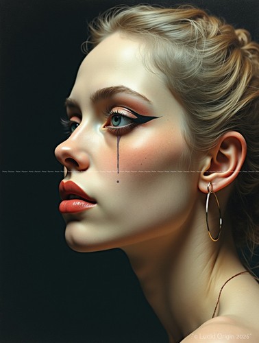 Hochformat poster dame - a4,