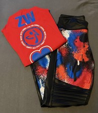 Zumba Rot/blau/schwarz  Outfit