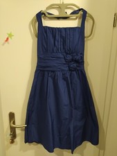 festliches Kleid (Jugendweihe, Hochzeit...), knielang, marineblau, Gr. 34