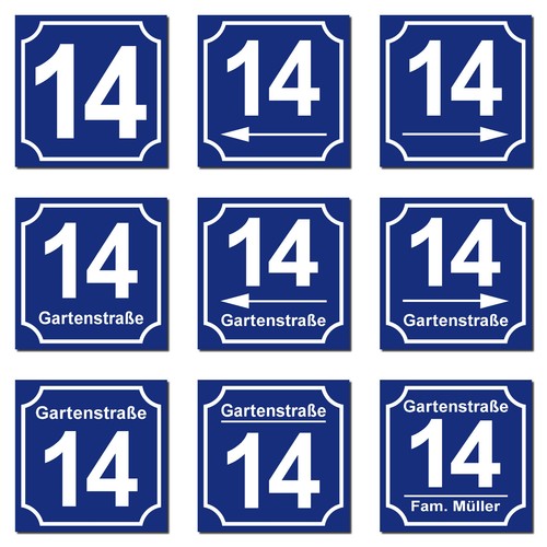 Hausnummer hausnummernschild - hausnummer,
