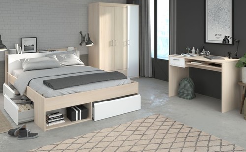 Schlafzimmer komplett weiß