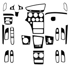 32Pcs Glossy Piano Black Full