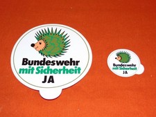 Vintage Aufkleber /Sticker Bundeswehr 80iger Jahre in groß und klein Selten!!!
