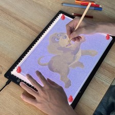 Leuchttisch, Lichtplatte, Diamond Painting, A4, Magnetisch, Dimmbar, USB