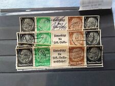 20 Einheitsgeberstreifen, EG-ST 3 ,gestempelt, Hindenburg drittes Reich