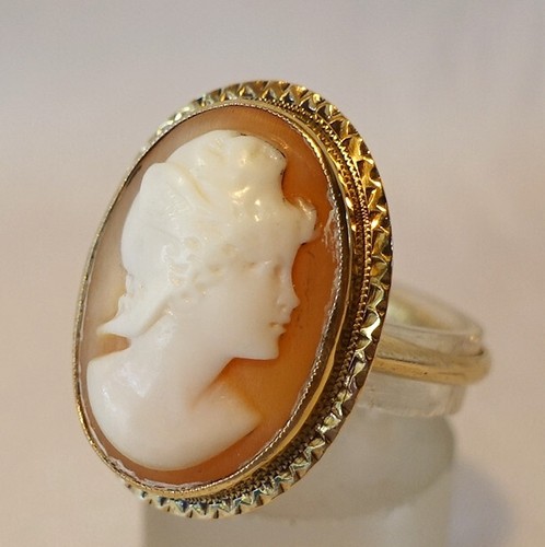 älterer gemme ring - ring, gold