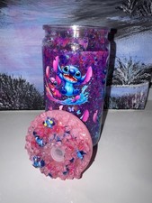 Schneekugel Becher Glas Stitch