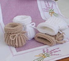 Babyschuhe gestrickt 2 Paar