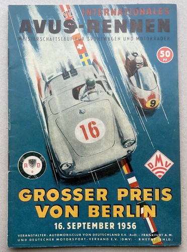 Rennprogramm avus rennen - rennprogramm,