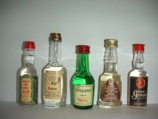 5x Miniaturflaschen Spirituosen Schnaps - Set H467 GRAPPA (IT) - minibottles 🍾