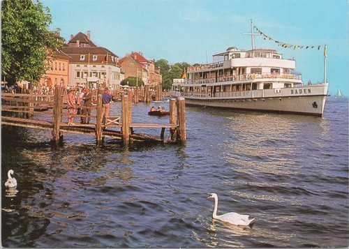 Postkarte ausflugsschiff - postkarte,