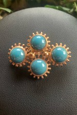 Gablonzer Brosche Amer. Double, Vintage , Glassteine, Vintage !435