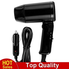 12V Auto Haartrockner Faltbarer Reise-Heißluft Fön Entfroster Defroster Camping