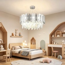 E14 Kristall Lampe Silber