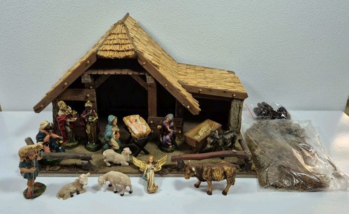 Weihnachtskrippe handarbeit - (handarbeit,