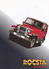 ASIA MOTORS ROCSTA Jeep Prospekt Brochure plus Preisliste 1994 14