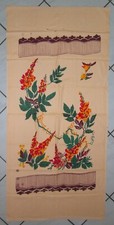 DDR chinesisches Badetuch Handtuch Orange Blumen 72cm x 151cm unbenutzt TOP