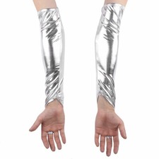 Fingerlose Handschuhe Metallic