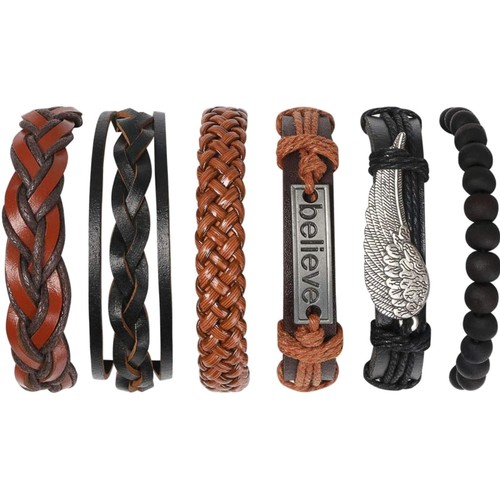 Armbänder set geflochten - set, punk