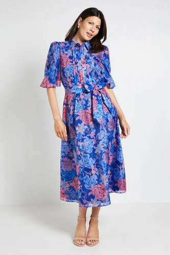 Wallis blaues hemdblusenkleid - blaues,