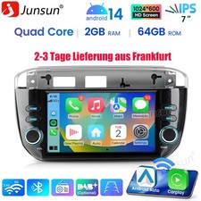 2+64G Carplay Android14 Autoradio Für Fiat Grande Punto EVO Linea 12-15 GPS Navi
