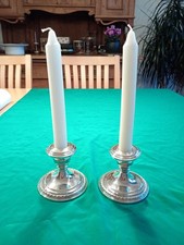 Paar kerzenständer silber - paar,
