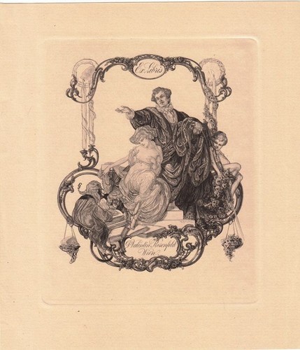 Exlibris bookplate - exlibris,
