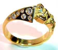 Ring 585 gold diamanten 15 - ring,