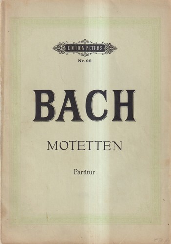 Noten bach motetten - noten:,