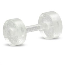 G-1mm Acryl Ohr Piercing Screw Fit  Plug Stretcher Tunnel Expander y-inz384