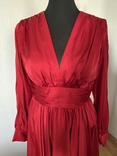 Cocktailkleid Abendkleid Satin Rot Gr. 36