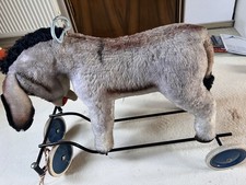 Steiff esel auf räder vintage - steiff,