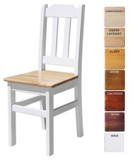 Holzstuhl MASSIV KIEFER HOLZ -NEU restaurantstuhl hotelstuhl verschiedene Farben