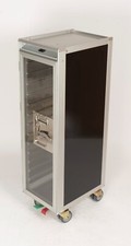 Flugzeugtrolley Half Size Airlinetrolley Servierwagen schwarz transparente Tür