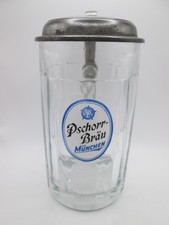 Altes Bierglas Bierkrug  Pschorr Bräu  München  ~ selten