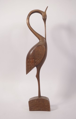 Mid century kranich holzfigur - mid,