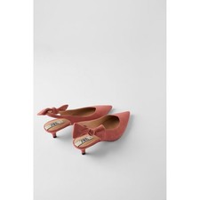 zara rosa kitten heels mit